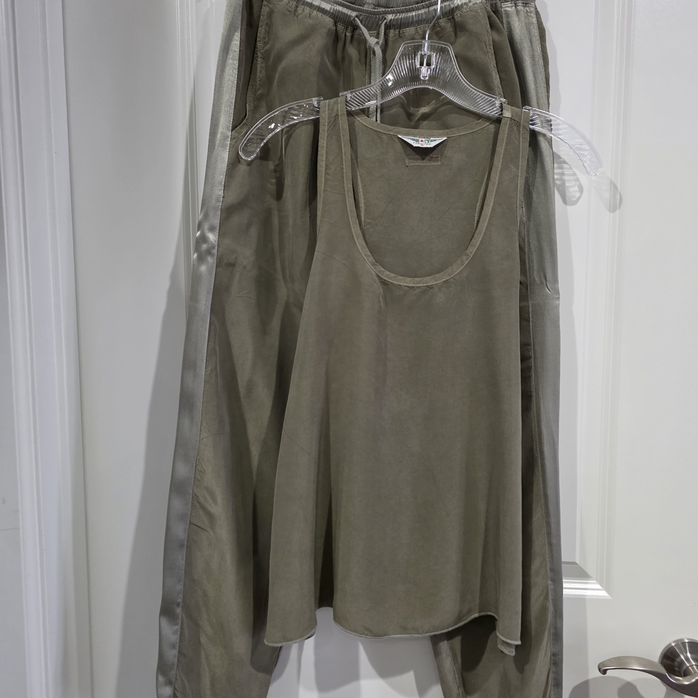 Hard Tail Olive Green Tank Top & Pants Set
